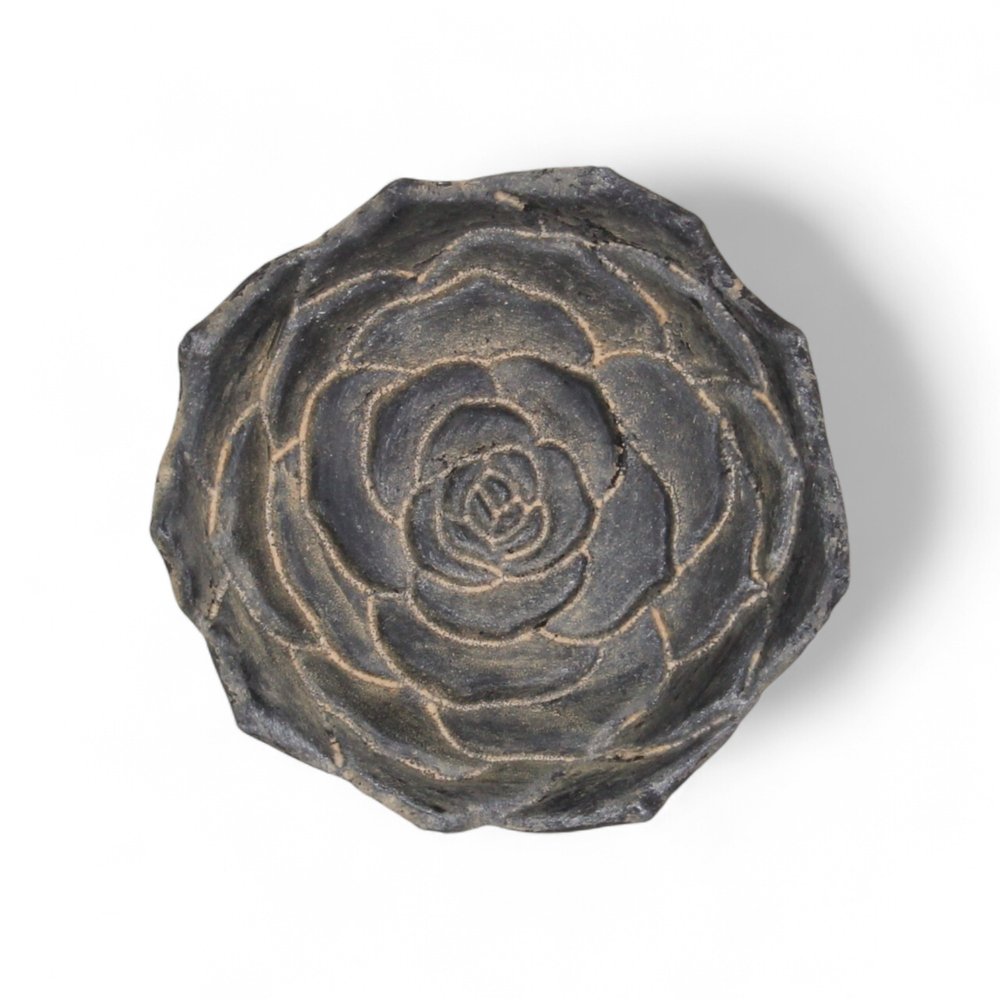 5" Black Novelty Metal Handmade Tray HomeRoots