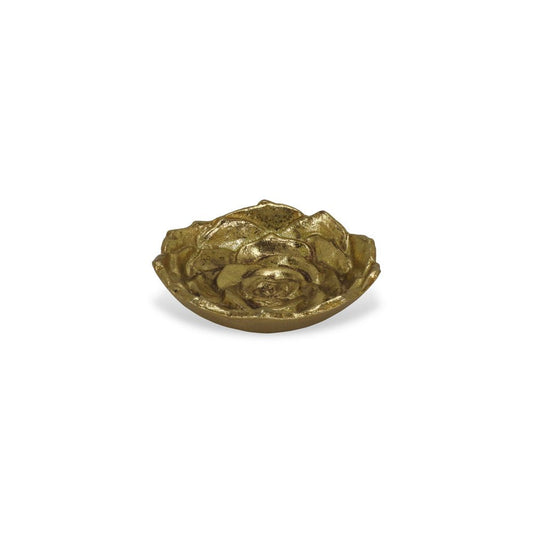 5" Gold Novelty Metal Handmade Tray HomeRoots