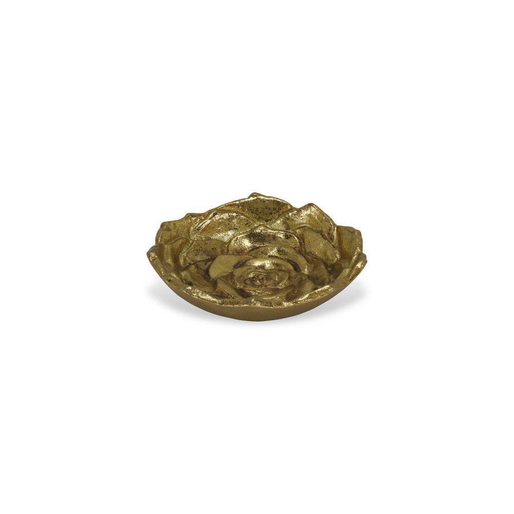 5" Gold Novelty Metal Handmade Tray HomeRoots