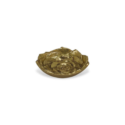 5" Gold Novelty Metal Handmade Tray HomeRoots
