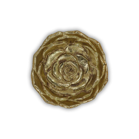 5" Gold Novelty Metal Handmade Tray HomeRoots