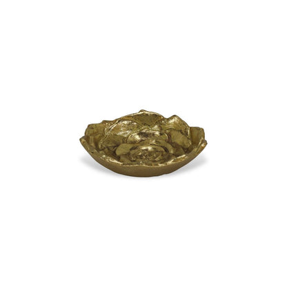 5" Gold Novelty Metal Handmade Tray HomeRoots