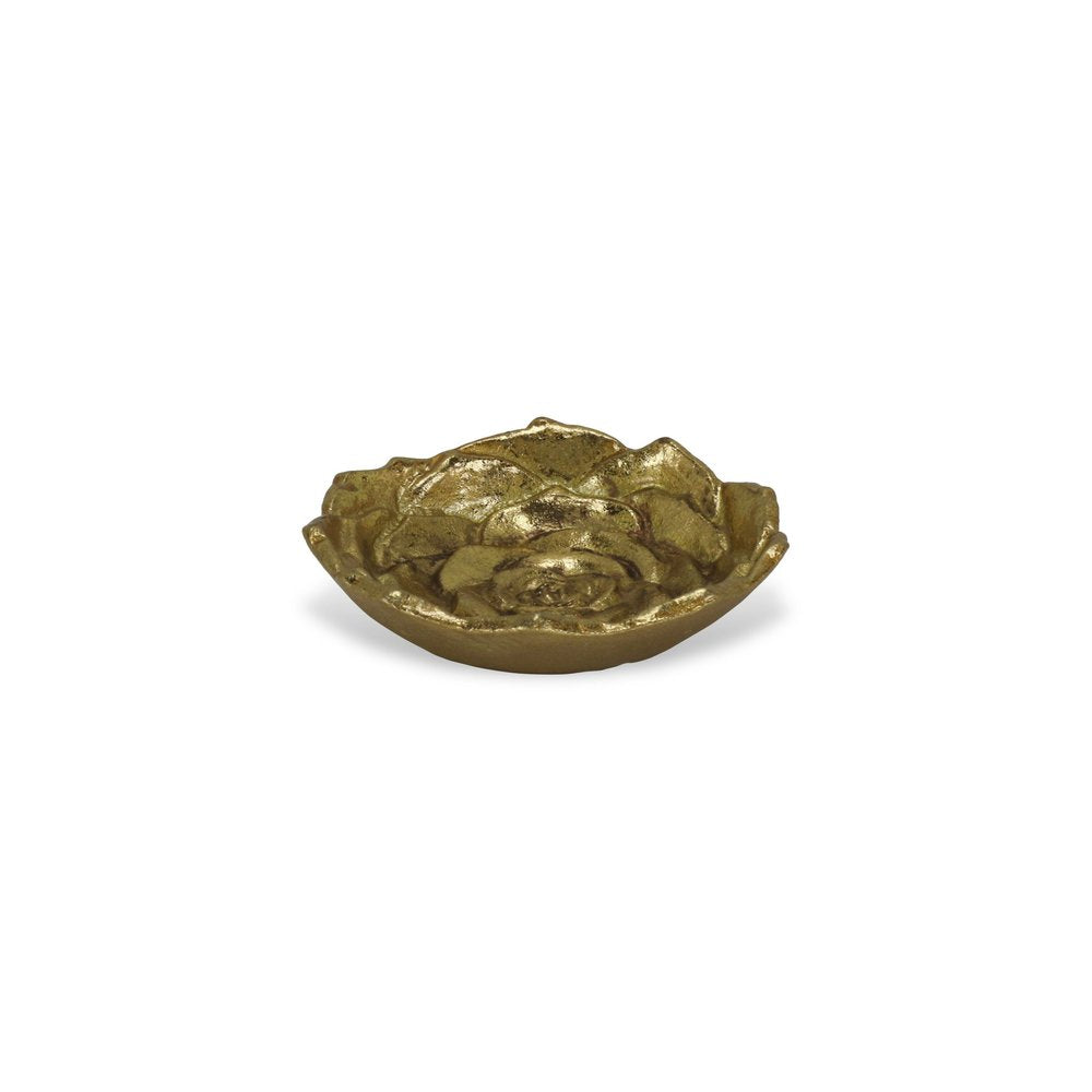 5" Gold Novelty Metal Handmade Tray HomeRoots