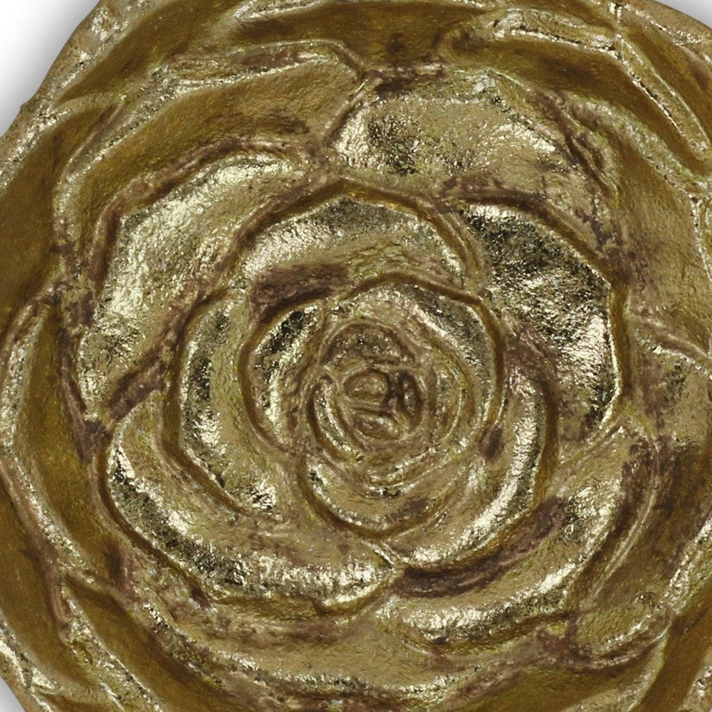 5" Gold Novelty Metal Handmade Tray HomeRoots