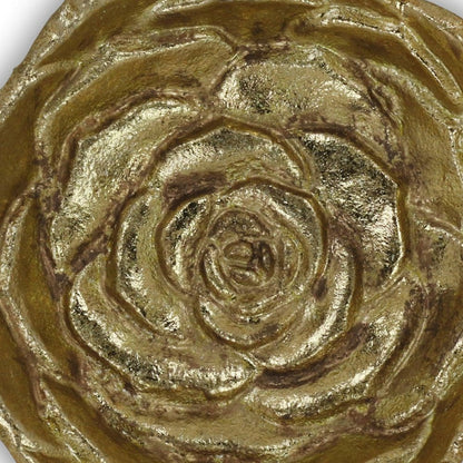 5" Gold Novelty Metal Handmade Tray HomeRoots