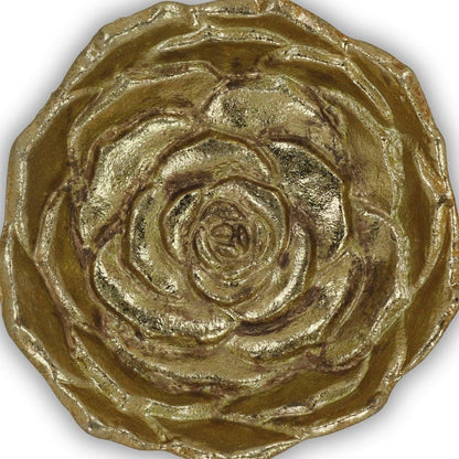 5" Gold Novelty Metal Handmade Tray HomeRoots