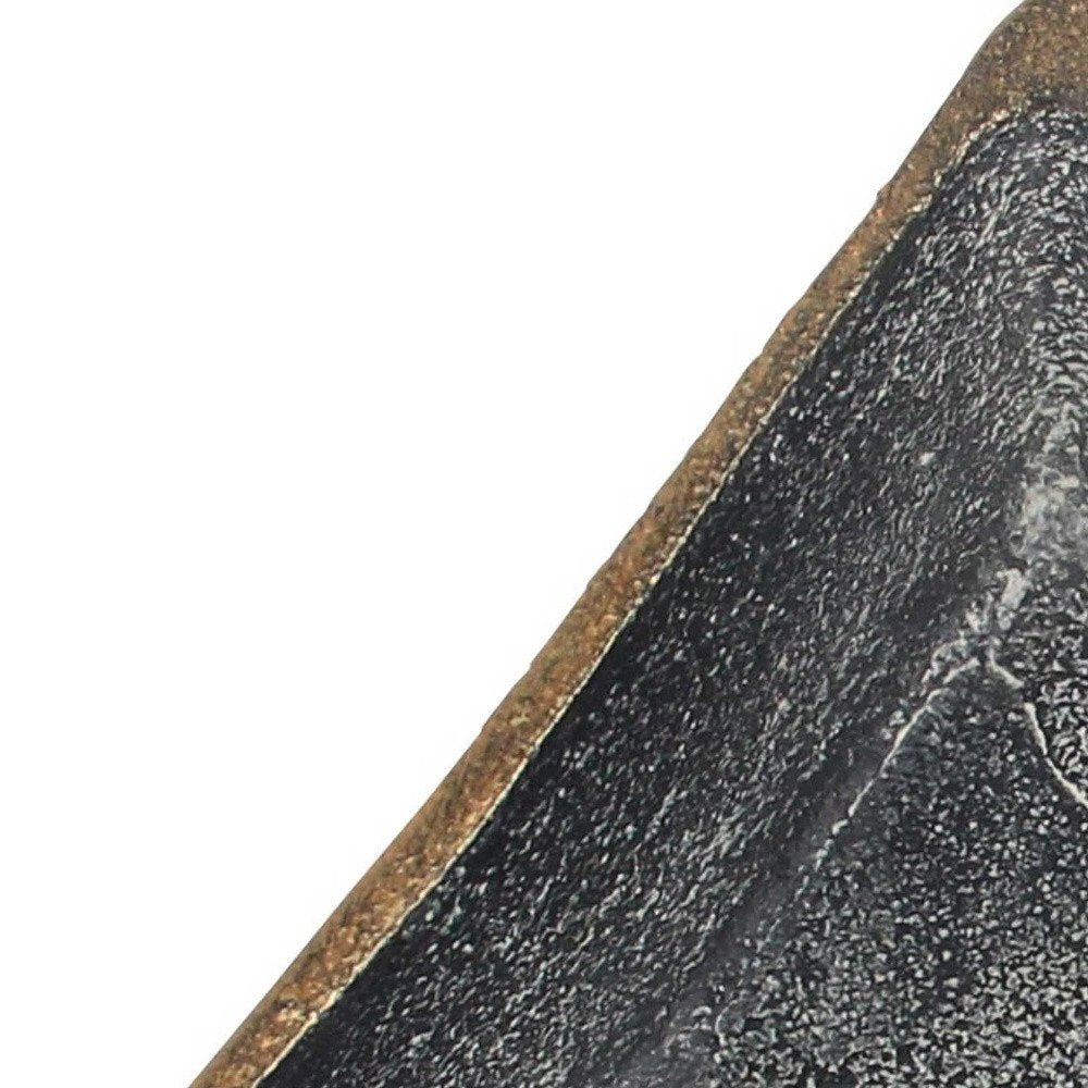 5" Black Cast Iron Diamond Square Bowl HomeRoots