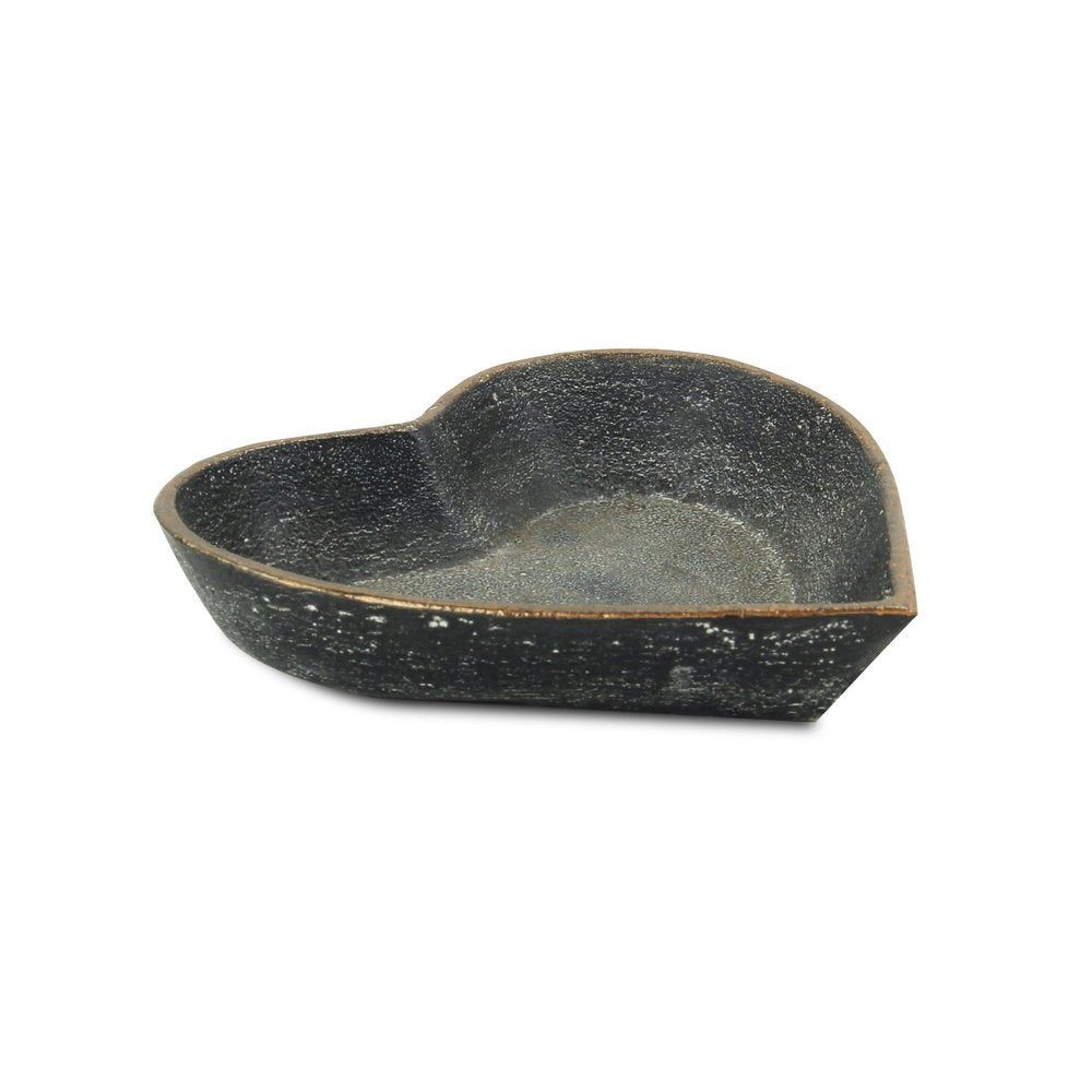 6" Black Heart Metal Heart Handmade Vanity Tray — view 4