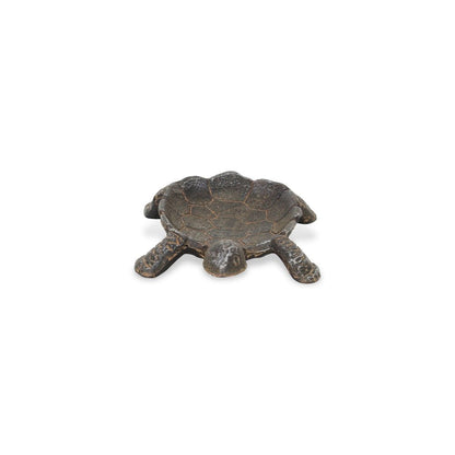 7" Black Turtle Cast Iron Vanity Tray HomeRoots