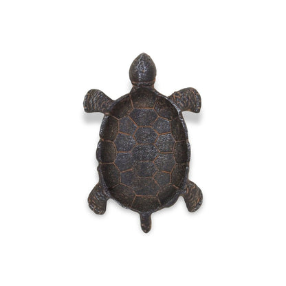 7" Black Turtle Cast Iron Vanity Tray HomeRoots
