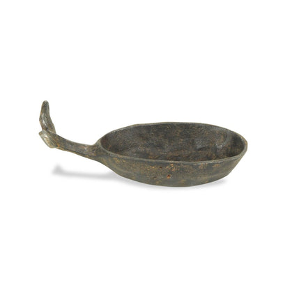 2" Bronze Iron Tabletop Dish Candle Holder HomeRoots