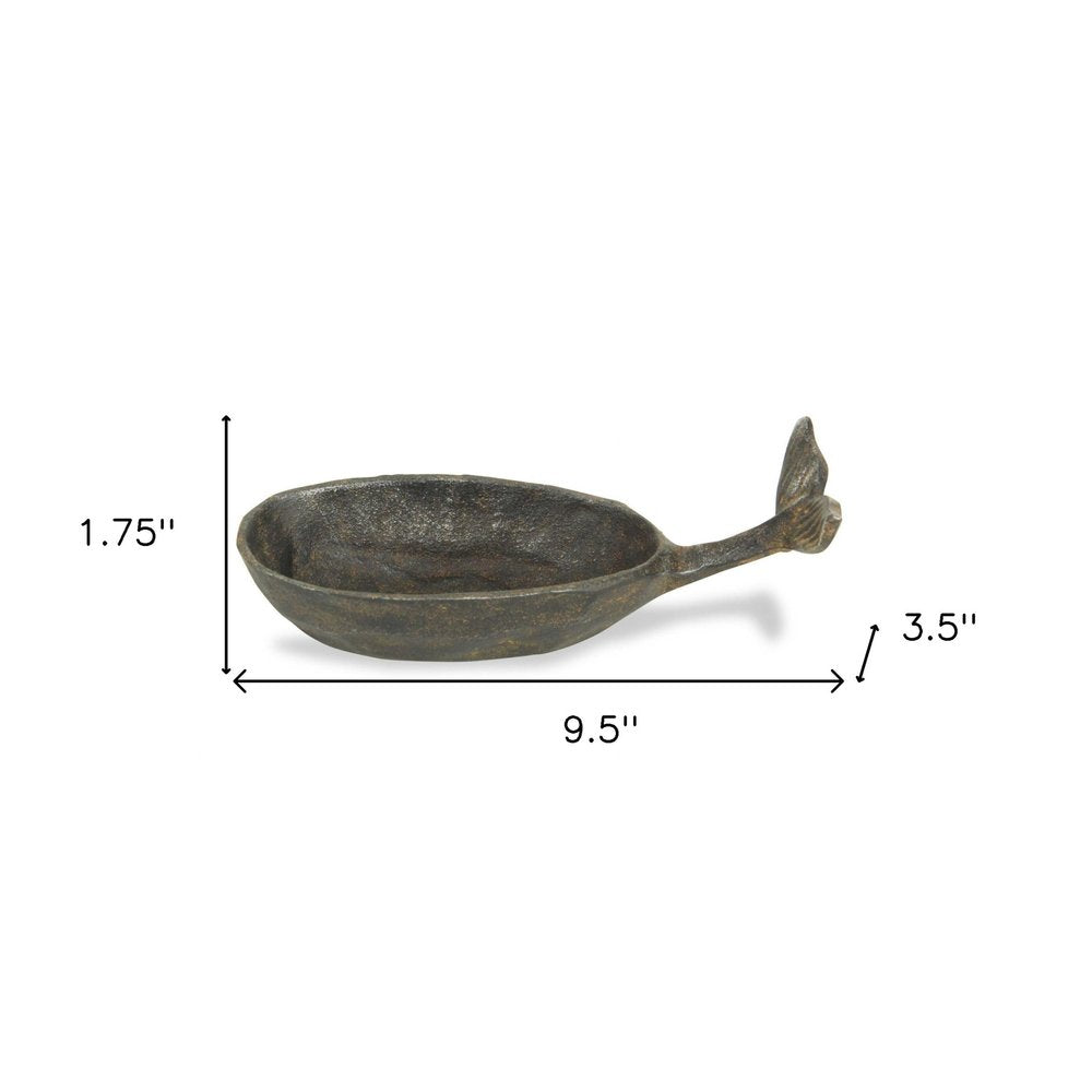 2" Bronze Iron Tabletop Dish Candle Holder HomeRoots
