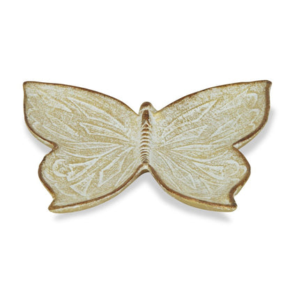 9" Gold Novelty Metal Handmade Tray HomeRoots