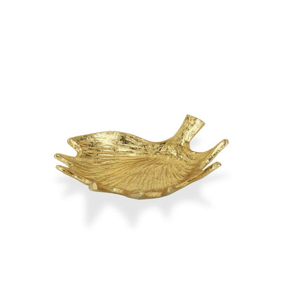 10" Gold Antler Cast Iron Vanity Tray HomeRoots