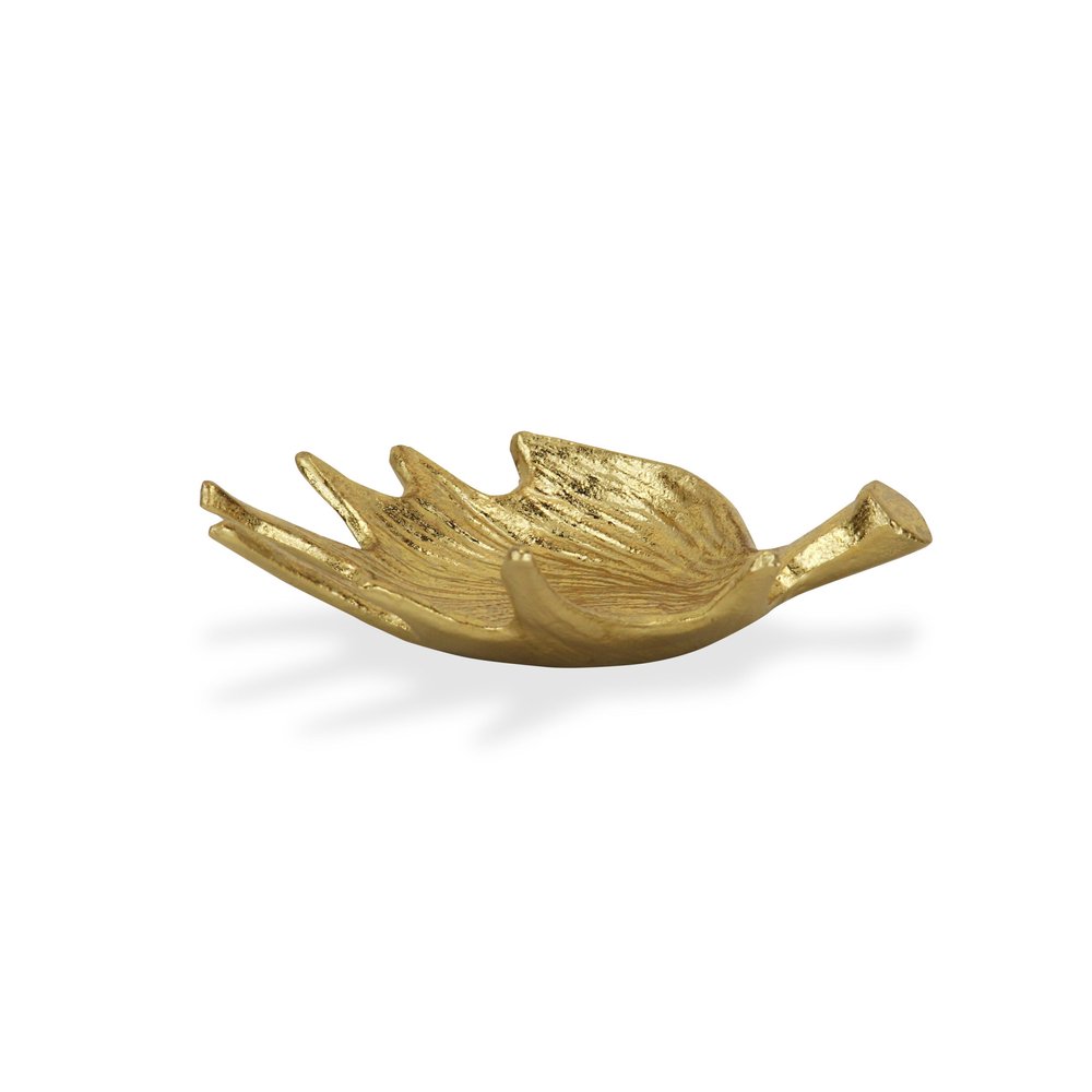 10" Gold Antler Cast Iron Vanity Tray — view 6