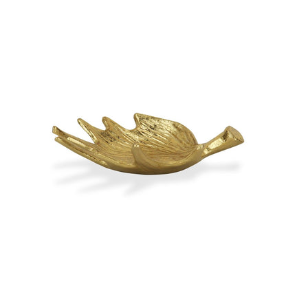 10" Gold Antler Cast Iron Vanity Tray HomeRoots