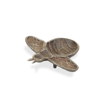 8" Gray Bumble Bee Metal Handmade Tray HomeRoots