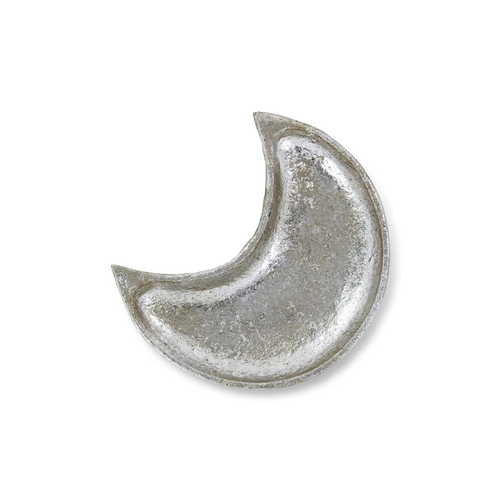 7" Silver Crescent Cast Iron Vanity Tray — view 4