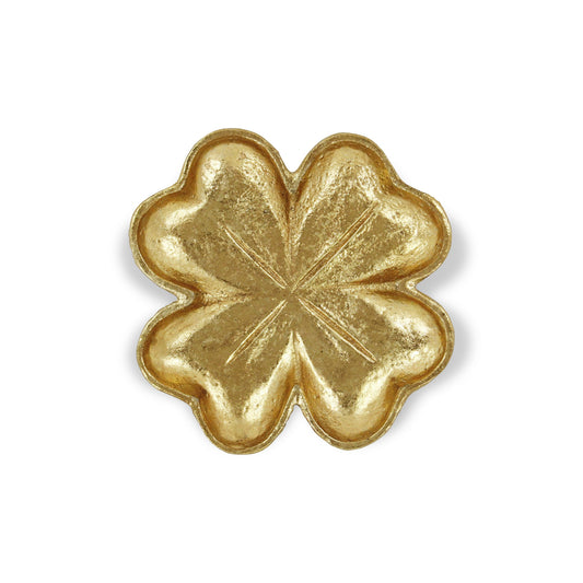 7" Gold Shamrock Metal Handmade Vanity Tray