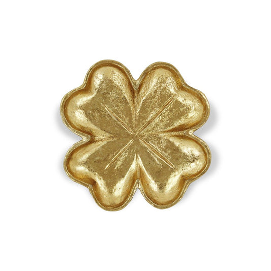 7" Gold Shamrock Metal Handmade Vanity Tray HomeRoots