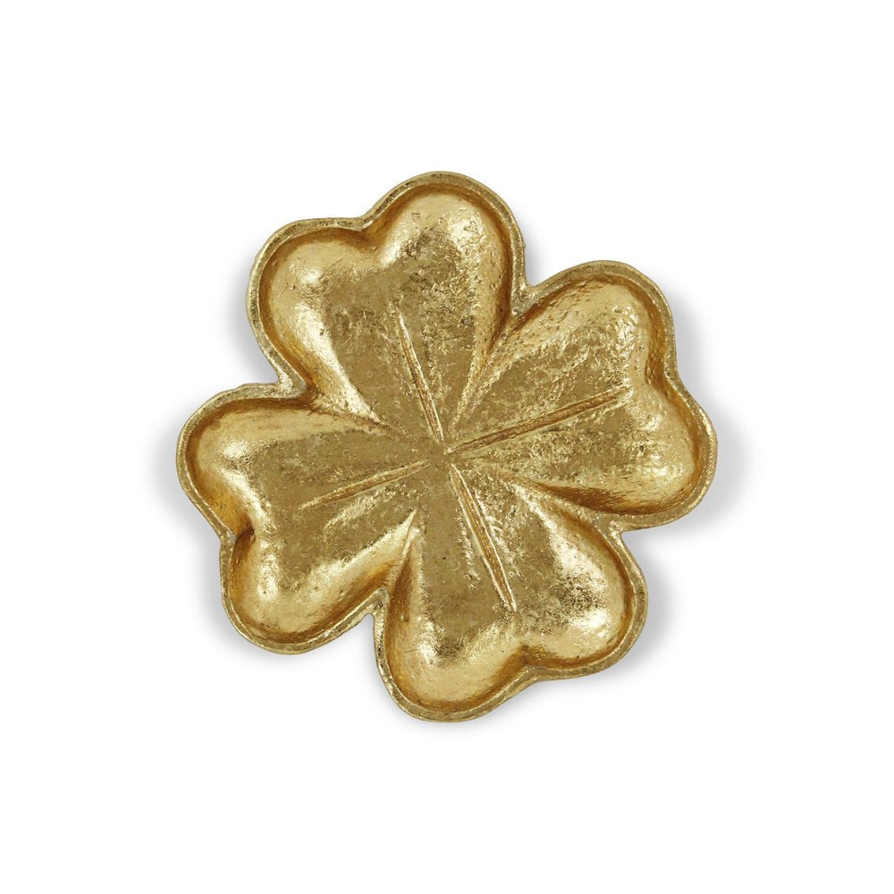 7" Gold Shamrock Metal Handmade Vanity Tray HomeRoots