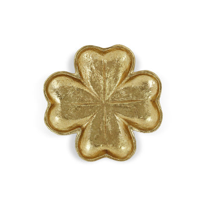 7" Gold Shamrock Metal Handmade Vanity Tray