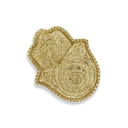 5" Gold Novelty Metal Handmade Tray HomeRoots