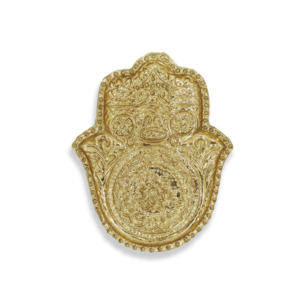 5" Gold Novelty Metal Handmade Tray HomeRoots