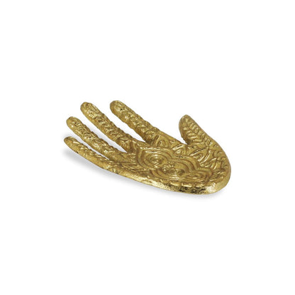 5" Gold Hamza Metal Handmade Tray HomeRoots