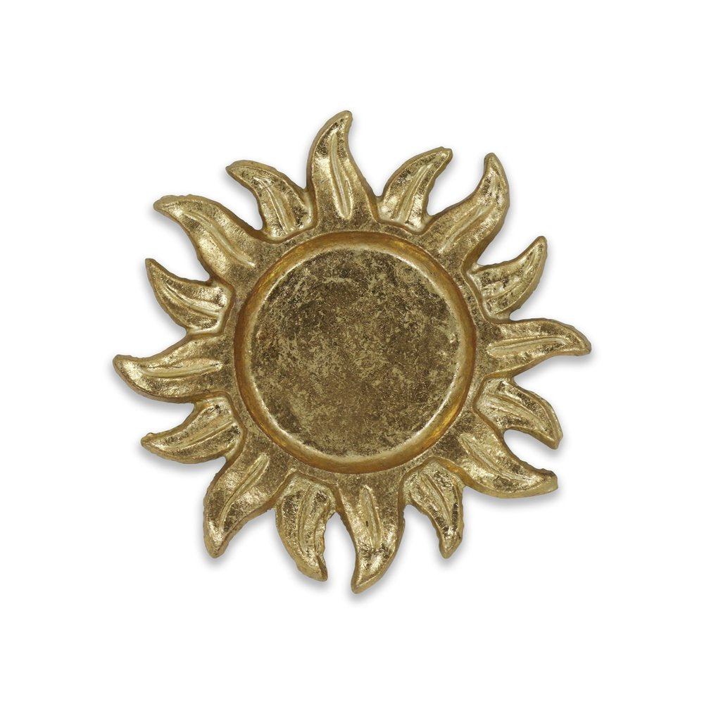 7" Gold Sunburst Cast Iron Handmade Vanity Tray HomeRoots