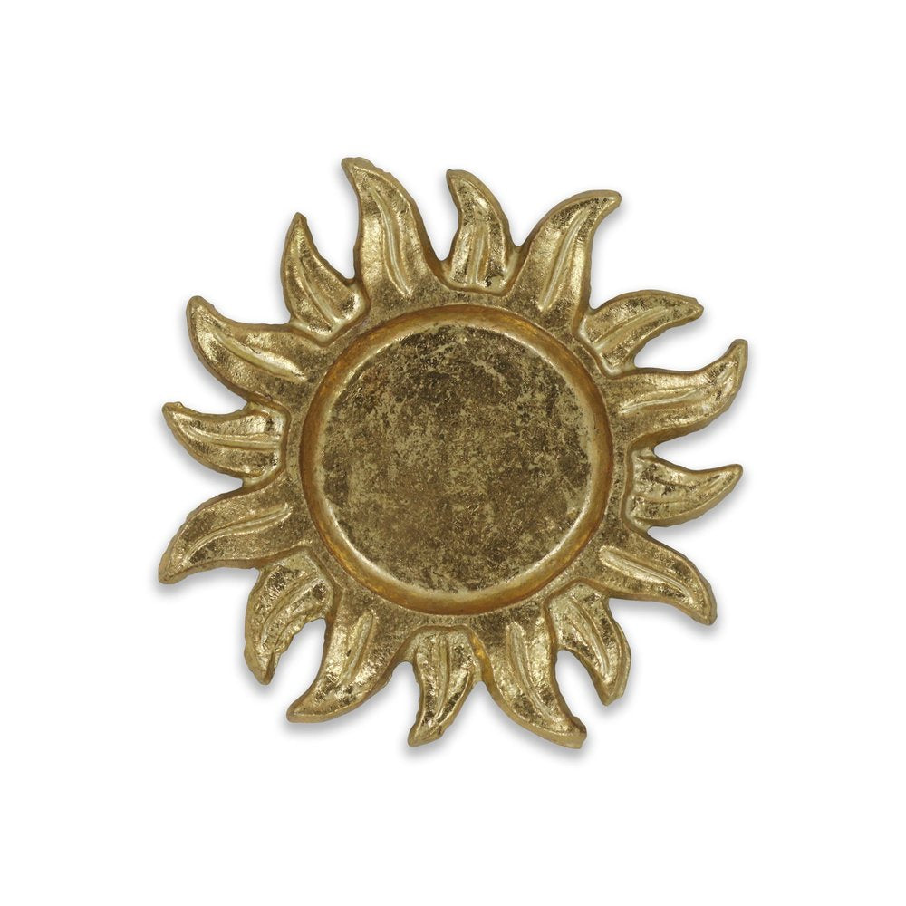 7" Gold Sunburst Cast Iron Handmade Vanity Tray — view 2