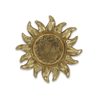 7" Gold Sunburst Cast Iron Handmade Vanity Tray HomeRoots