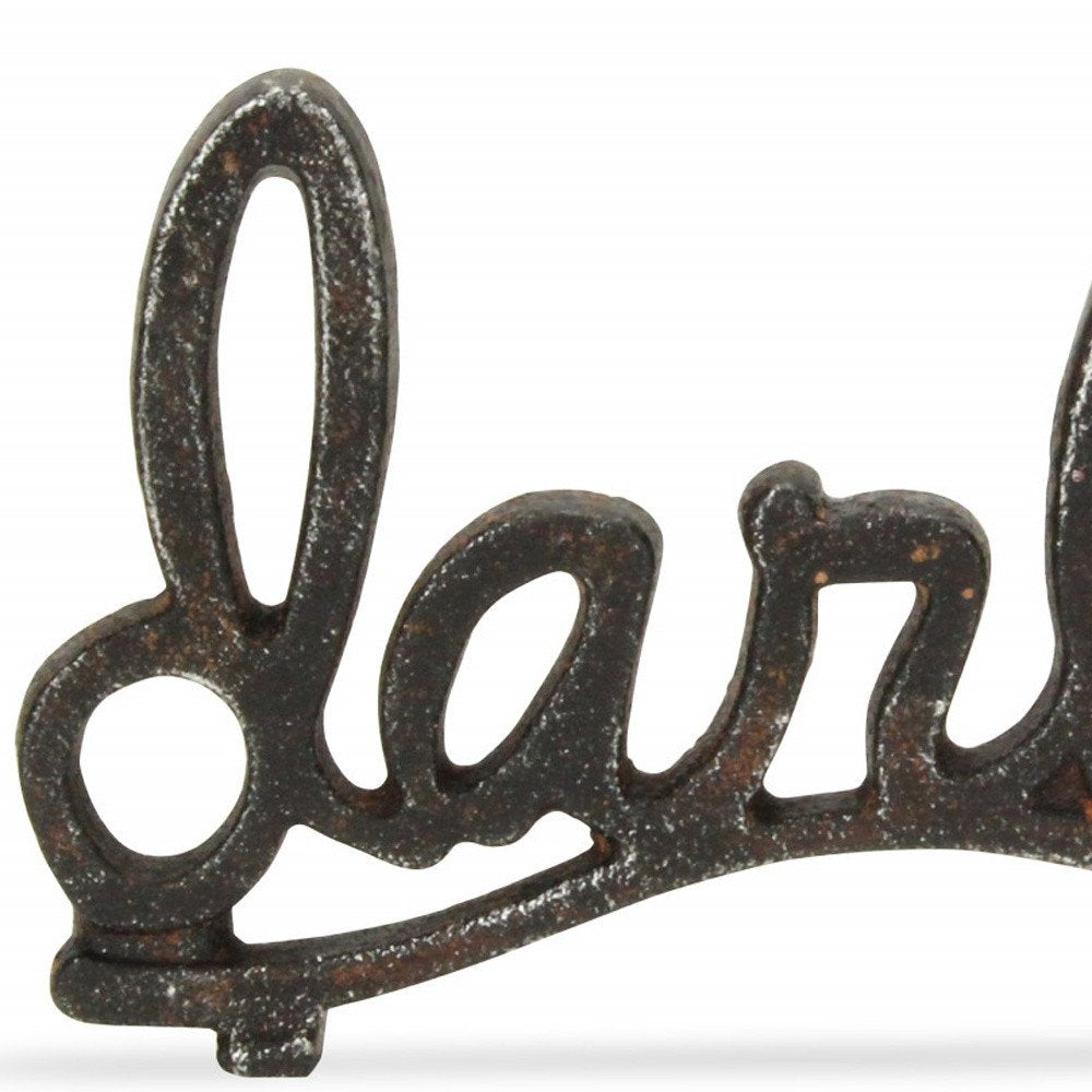 5" Black Cast Iron Hand Painted Darling Tabletop Sculpture HomeRoots
