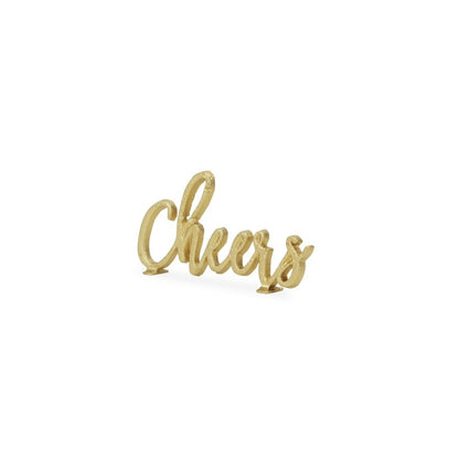 4" Gold Metal Hand Painted Tabletop Sculpture HomeRoots