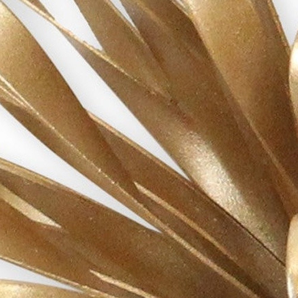 5" Gold Metal Abstract Hand Painted Sculpture HomeRoots