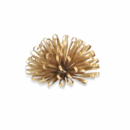 5" Gold Metal Abstract Hand Painted Sculpture HomeRoots