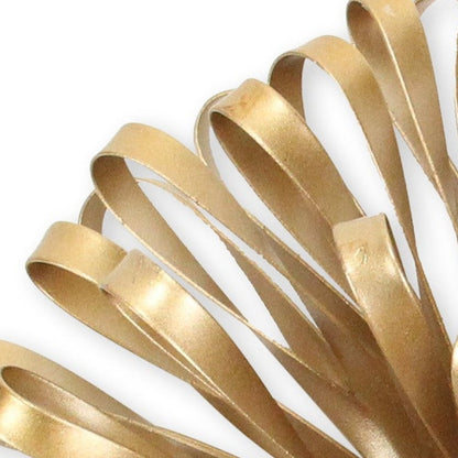 5" Gold Metal Abstract Hand Painted Sculpture HomeRoots