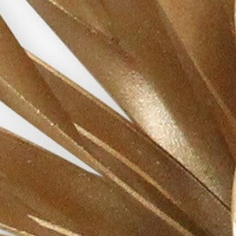 5" Gold Metal Abstract Hand Painted Sculpture HomeRoots