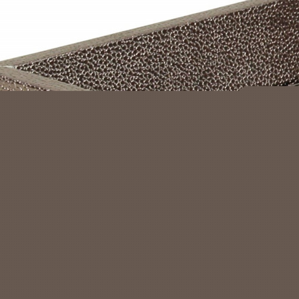 10" Gray Mirrored Glass And Wood Faux Shagreen Vanity Tray HomeRoots