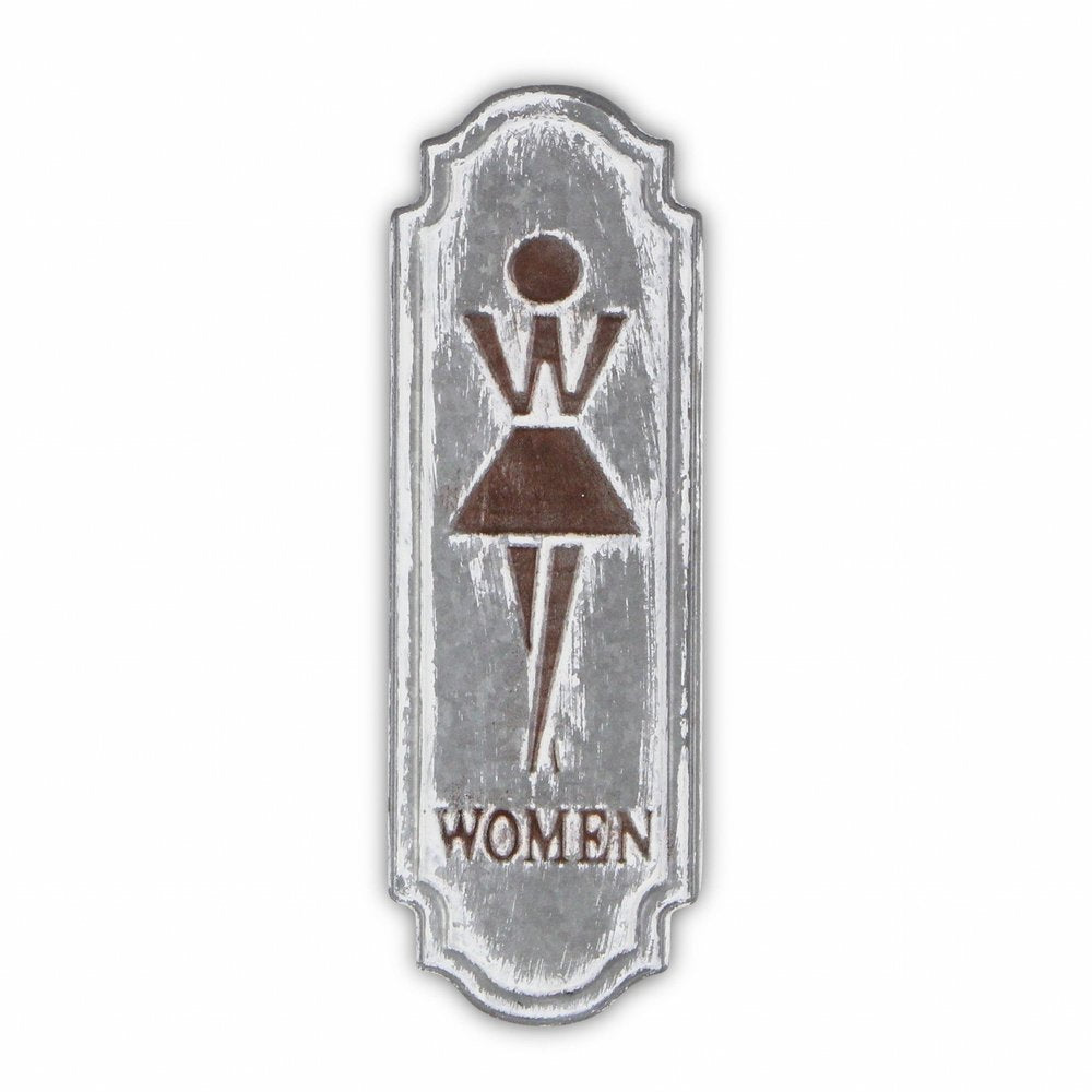 12" X 4" Gray And Brown Metal Wall Decor — view 1