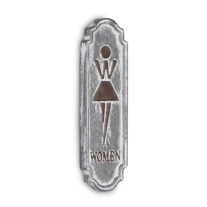 12" X 4" Gray And Brown Metal Wall Decor