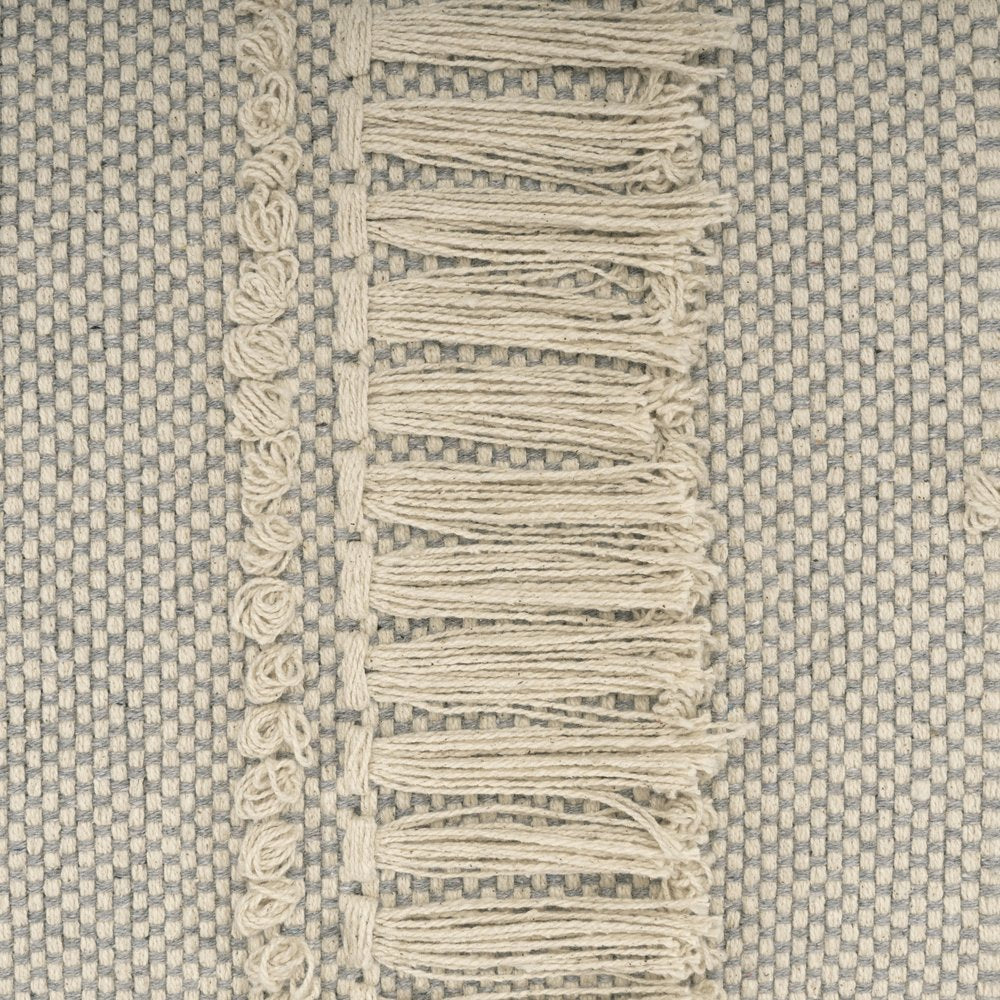 47" Cream And Black Leg Abstract Stripe and Dot Upholstery Bench HomeRoots