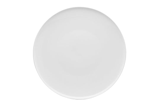 White Six Piece Round Coupe Porcelain Service For Six Dinner Plate Set HomeRoots