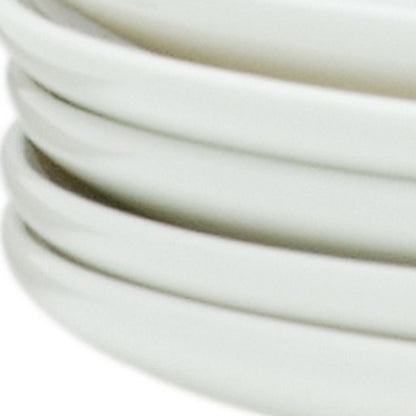 White Six Piece Porcelain Service For Six Salad Plate Set HomeRoots