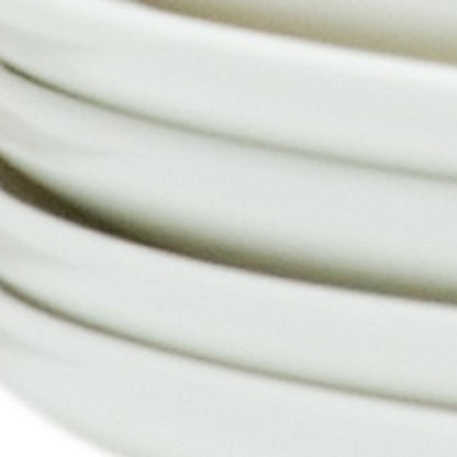 White Six Piece Porcelain Service For Six Salad Plate Set HomeRoots