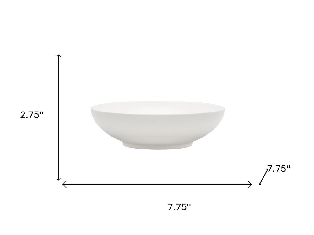 White Six Piece Porcelain Service For Six Bowl Set HomeRoots