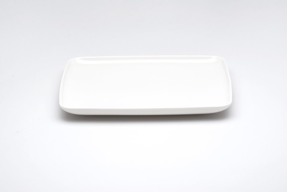White Six Piece Rectangle Porcelain Service For Six Dinner Plate Set HomeRoots