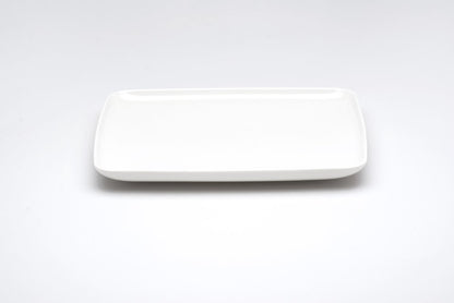 White Six Piece Rectangle Porcelain Service For Six Dinner Plate Set HomeRoots