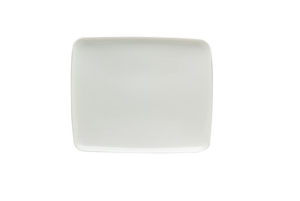 White Six Piece Rectangle Porcelain Service For Six Dinner Plate Set HomeRoots