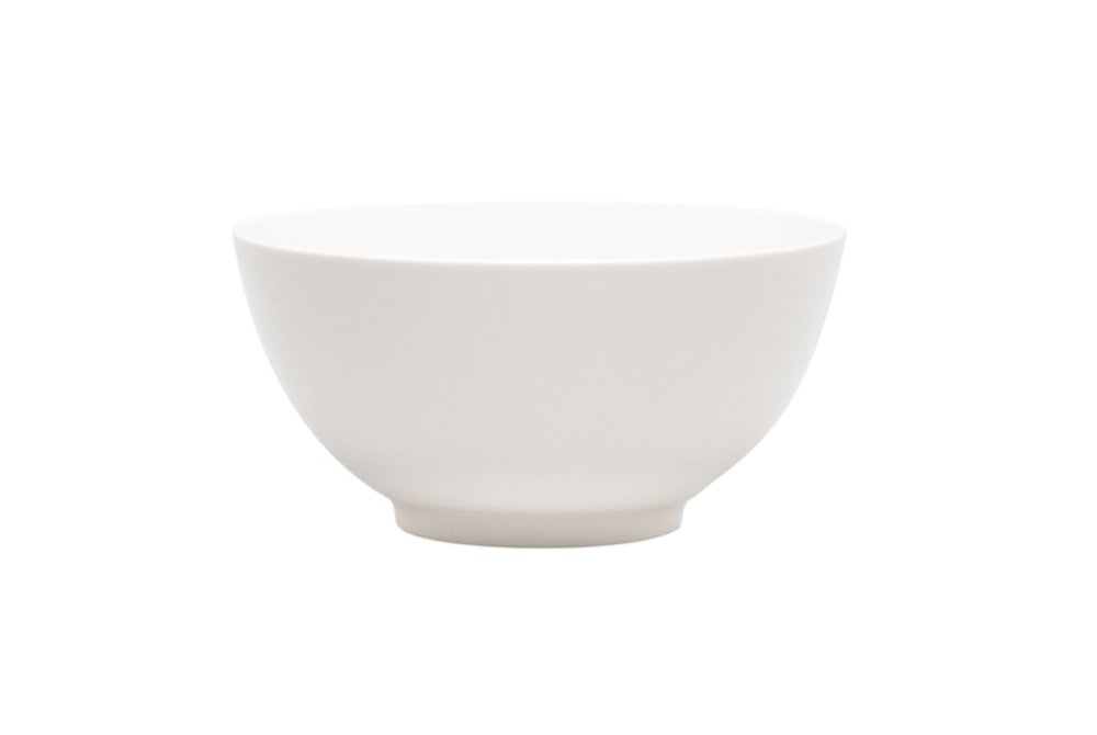 White Porcelain Large Round Serve Bowl HomeRoots